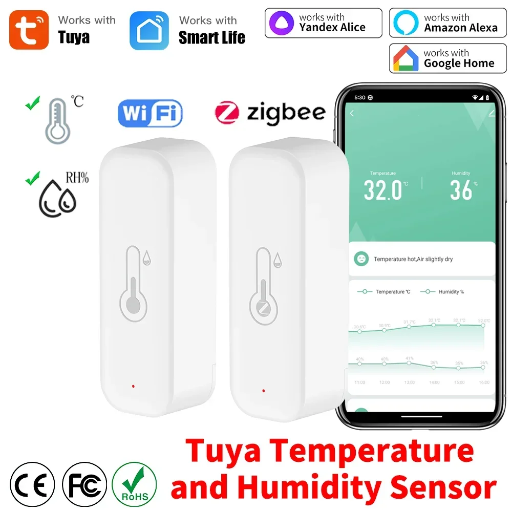 Matter Hub Thread - Tuya WiFi Zigbee 3,0 Температура и
