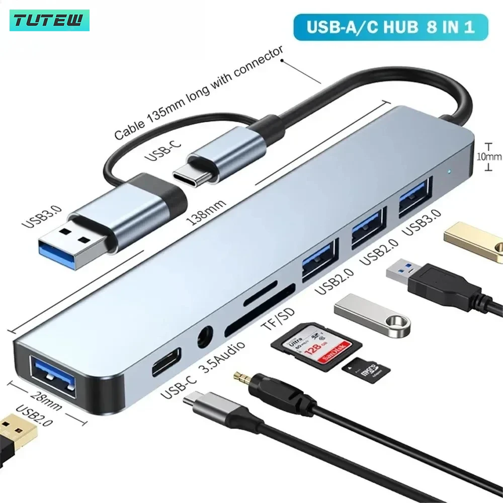 8 в 1 USB-концентратор C USB-р – обзор и цена Home Assistant Sd
